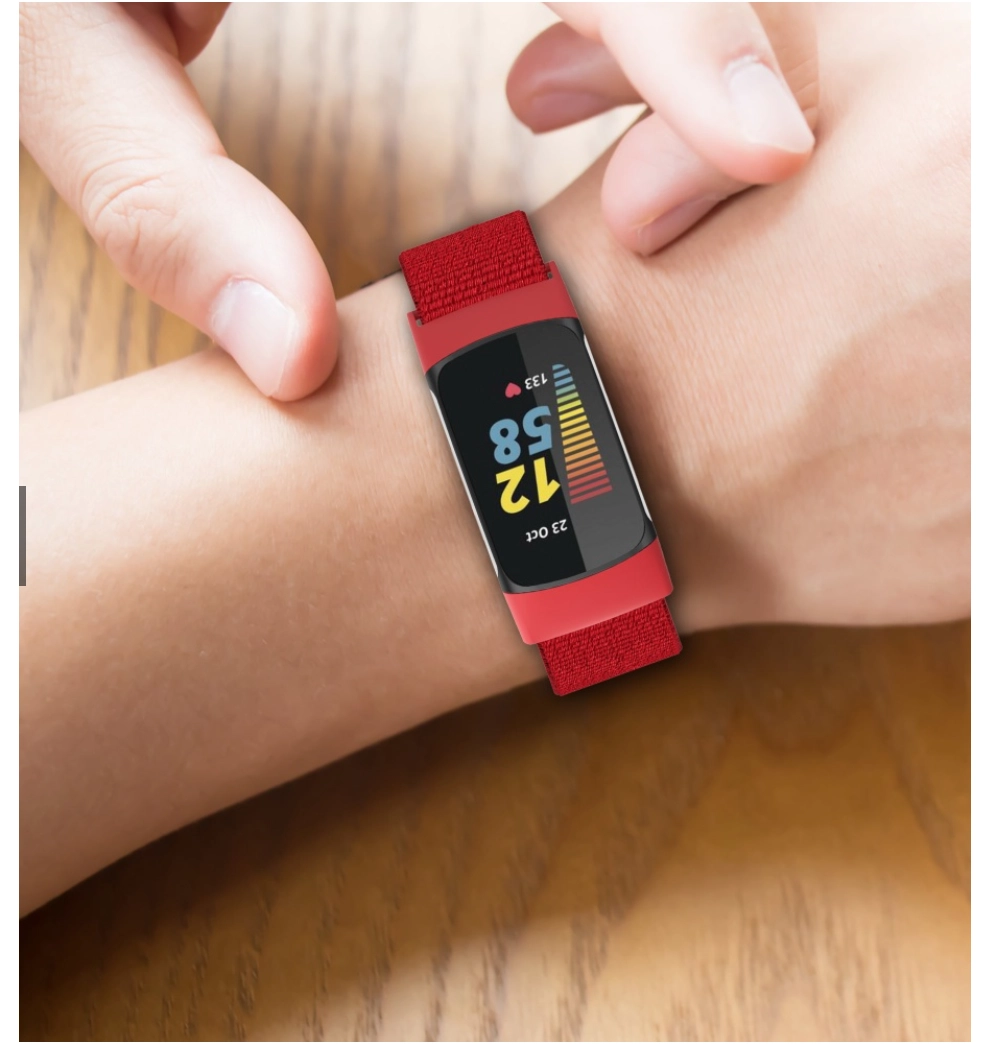 Dây đồng hồ Fitbit Charge 5 (chất liệu vải dệt, phong cách thể thao)